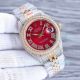 Replica Iced OutOyster Perpetual Datejust 41mm Watch Red Dial Swiss 2824 Rolex (3)_th.jpg